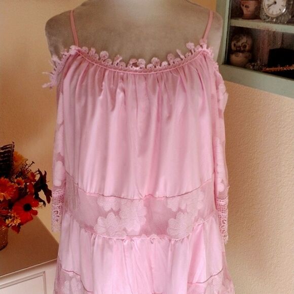 Pretty in Pink Lace Dress - Picture 2 of 14